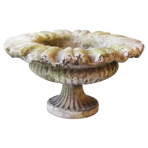 11" Planter, White Moss