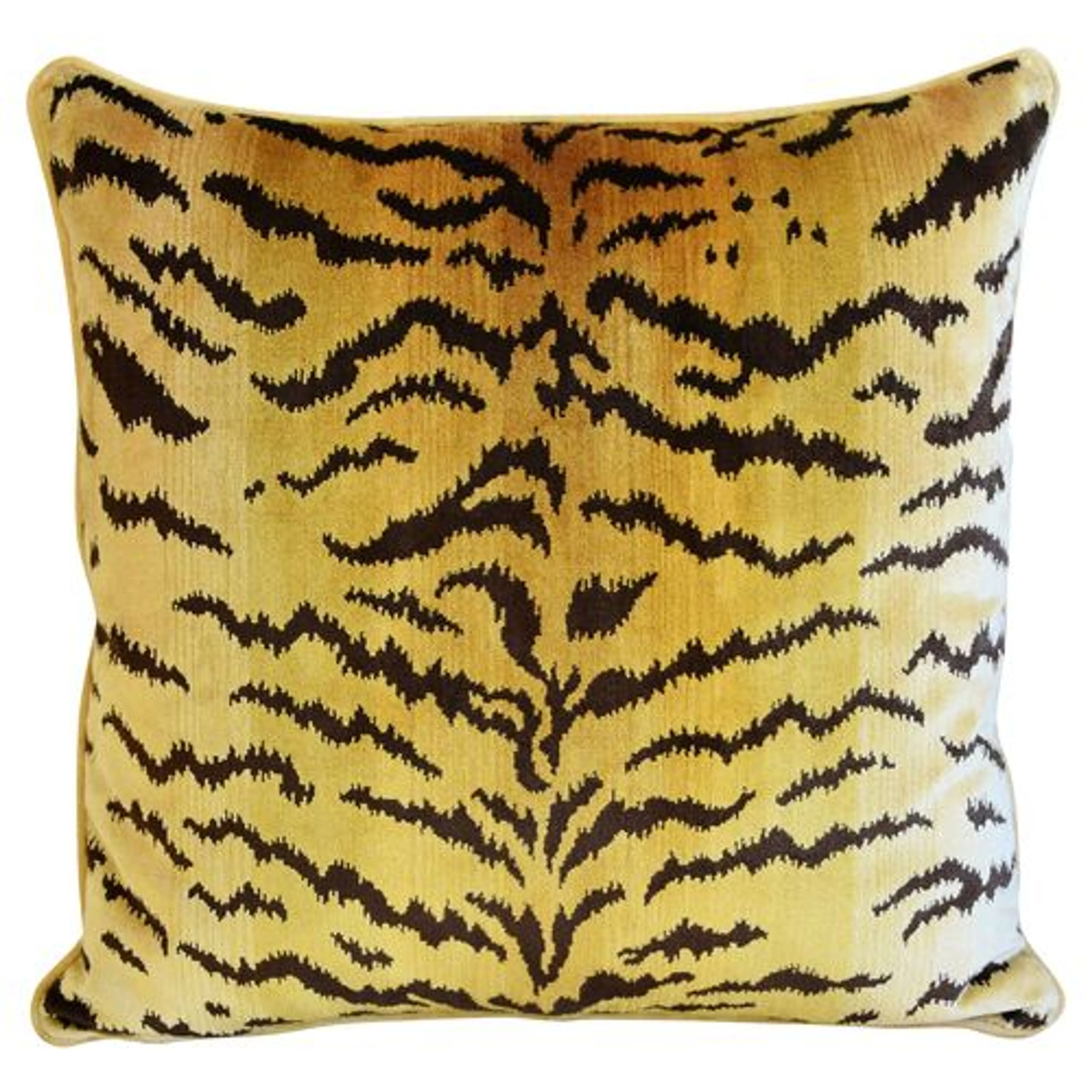 Scalamandre Le Tigre Tiger Silk Pillow 2 Scalamandre Le Tigre Tiger Silk Pillow