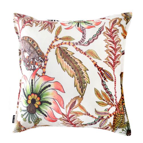 Monkey Bean 20x20 Pillow, Parakeet 2 Monkey Bean 20x20 Pillow, Parakeet