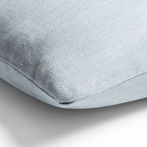 Hazel Pillow, Smoky Blue Linen 3 Hazel Pillow, Smoky Blue Linen
