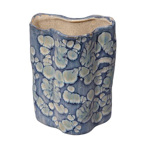 S/2 Cloud Ceramic Medium and Small Vases, Blue 7 S/2 Cloud Ceramic Medium and Small Vases, Blue