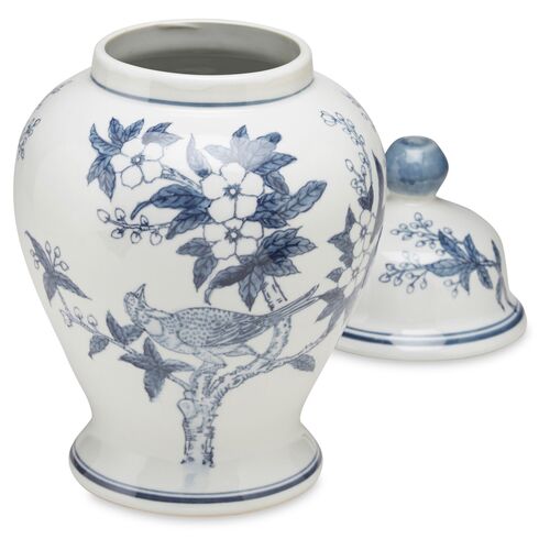 15" Ceramic Ginger Jar, Blue/White 2 15" Ceramic Ginger Jar, Blue/White