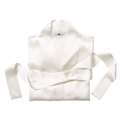Single-Sided Short Robe, Pearl