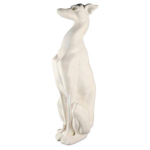 30" Whippet Dog, White 1 30" Whippet Dog, White