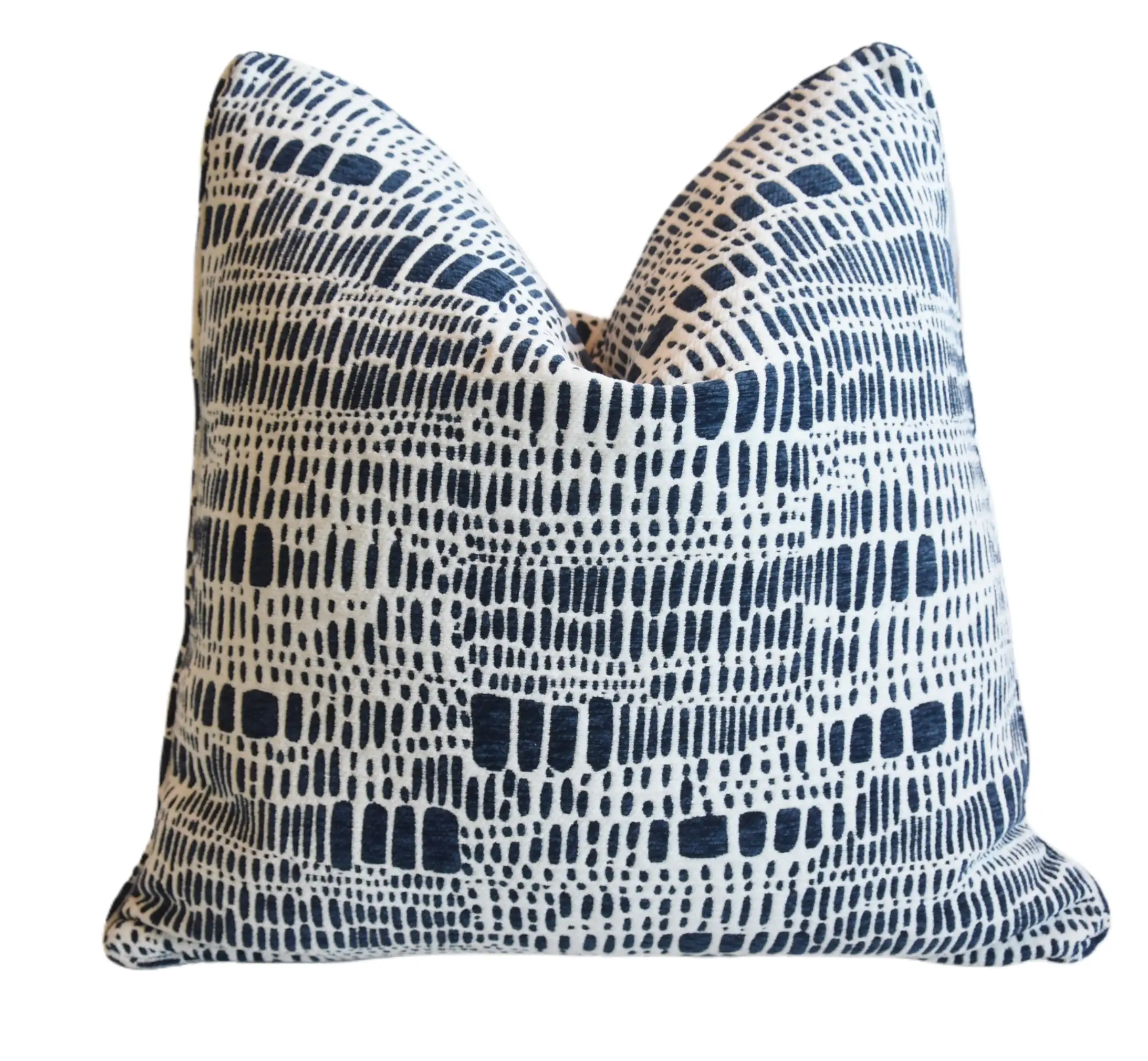 Abstract Modern Velvety Chenille Pillow