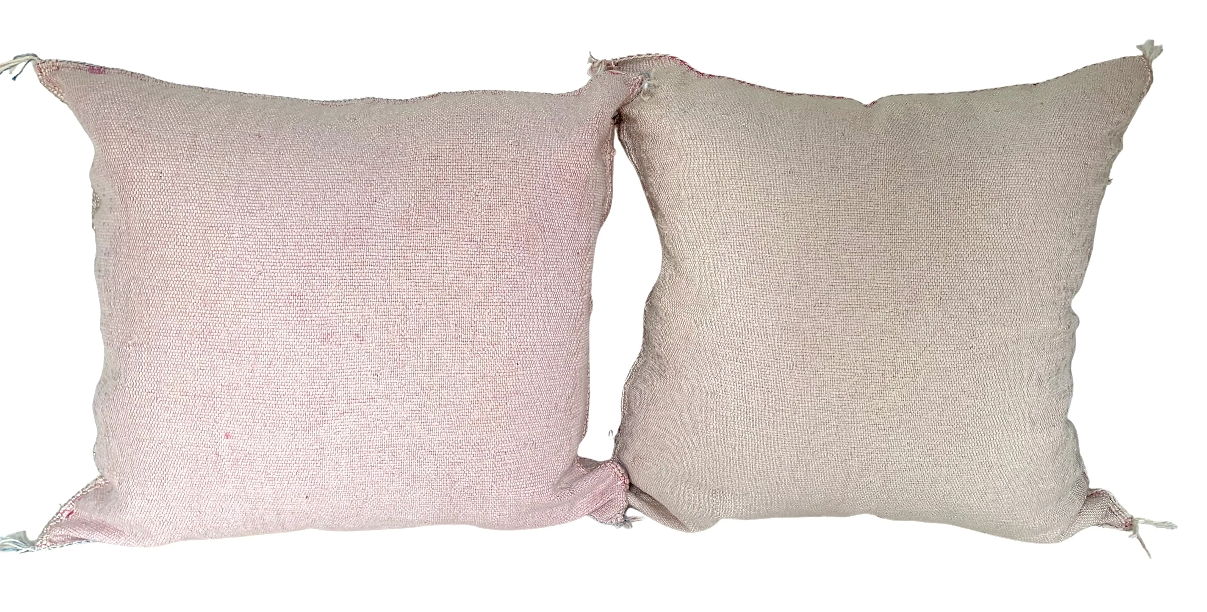 Moroccan Sabra Silk Pillows, Pair 4 Moroccan Sabra Silk Pillows, Pair
