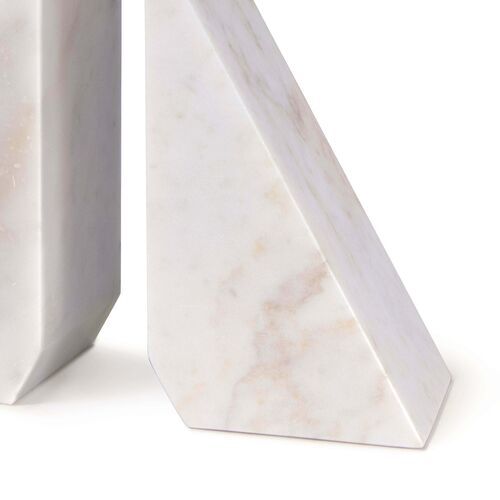 Othello Bookends, White 4 Othello Bookends, White