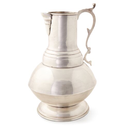14" Decorative Vase, Silver 1 14" Decorative Vase, Silver