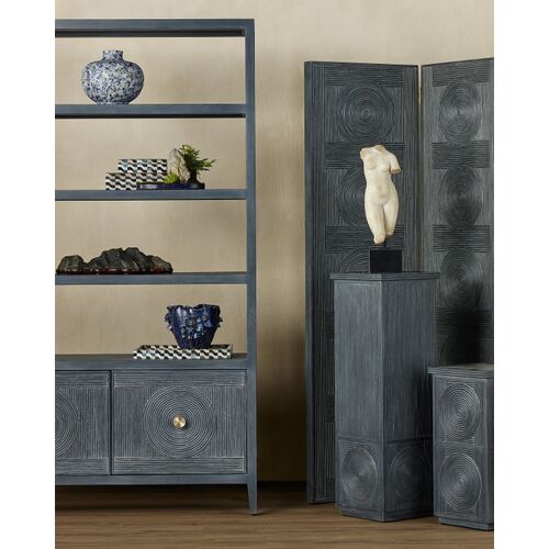 Ezra Horn Tray, Blue/Natural 4 Ezra Horn Tray, Blue/Natural