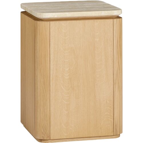 Ephra Travertine Top Square Side Table 1 Ephra Travertine Top Square Side Table
