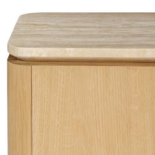 Ephra Travertine Top Square Side Table 5 Ephra Travertine Top Square Side Table