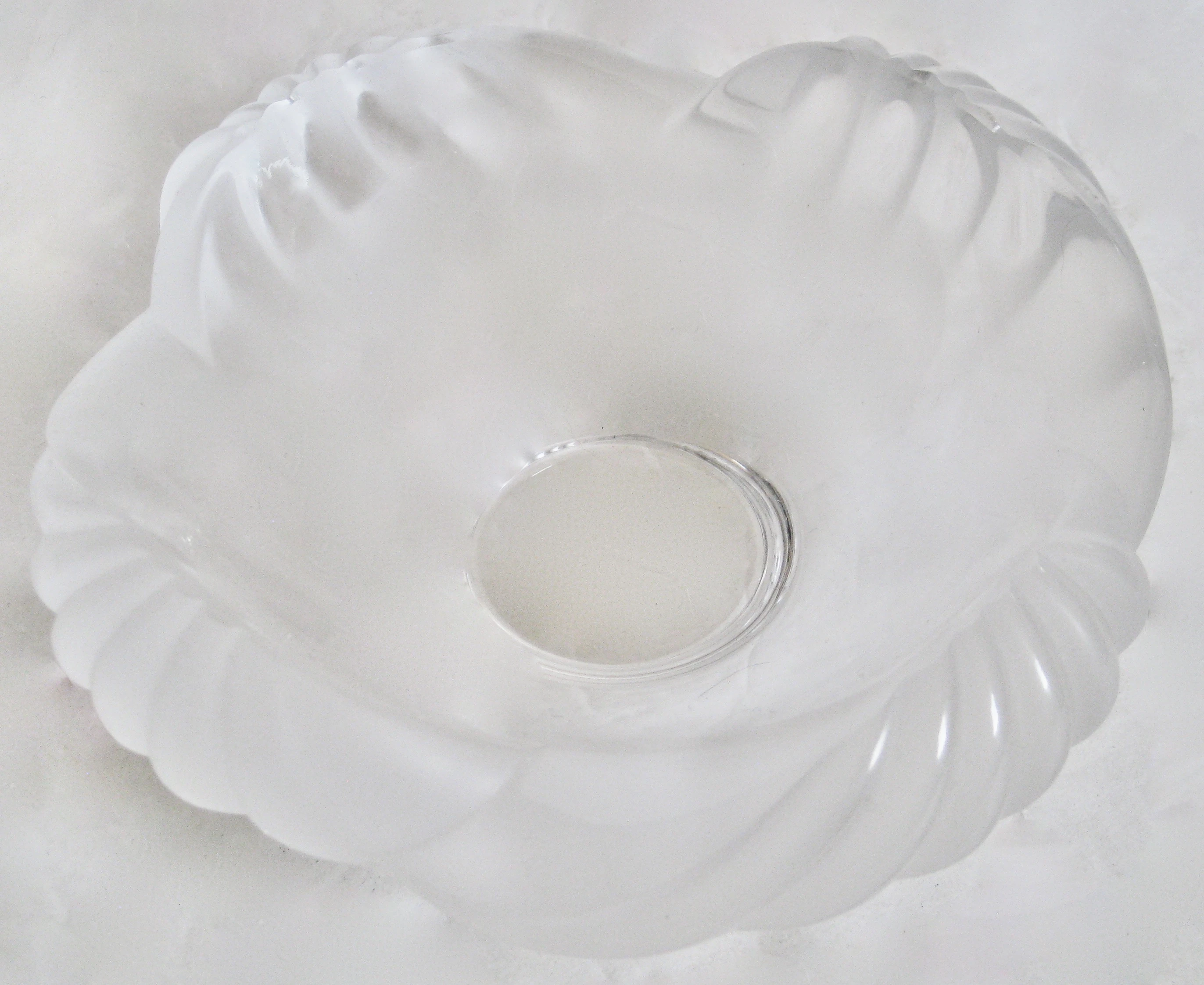 Lalique French Crystal Art Deco Bowl 4 Lalique French Crystal Art Deco Bowl