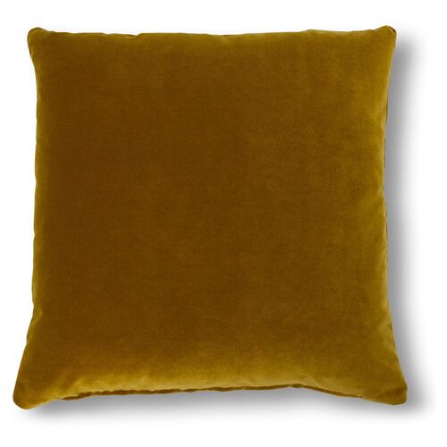 Talbot 20x20 Pillow, Ochre Velvet 1 Talbot 20x20 Pillow, Ochre Velvet