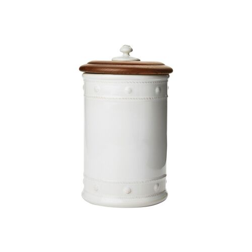 Berry & Thread Canister, White