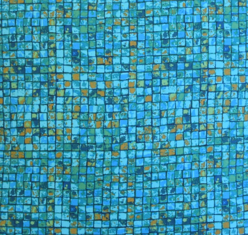 Turquoise Green & Blue Mosaic Pillow 4 Turquoise Green & Blue Mosaic Pillow