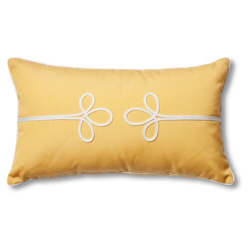 Kit 13x22 Outdoor Lace Cord Pillow, Yellow 1 Kit 13x22 Outdoor Lace Cord Pillow, Yellow