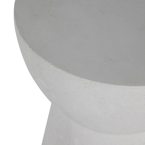 Ibis Outdoor End Table, Cast Stone 2 Ibis Outdoor End Table, Cast Stone