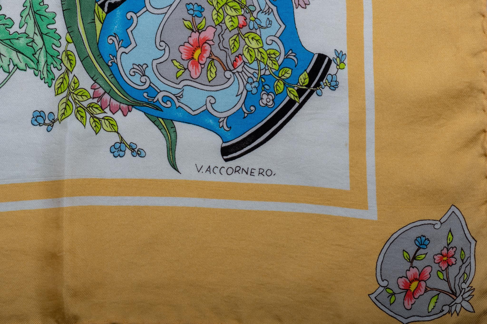 Gucci Chinese Vases Accornero Silk Scarf 3 Gucci Chinese Vases Accornero Silk Scarf