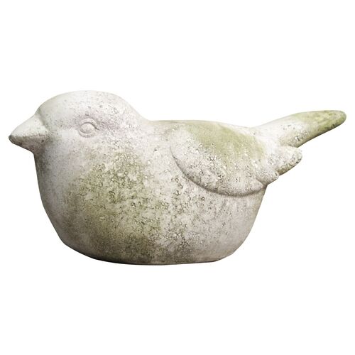 10" Sparrow, White Moss