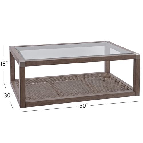 Sterling Rectangular Coffee Table, Brown 2 Sterling Rectangular Coffee Table, Brown