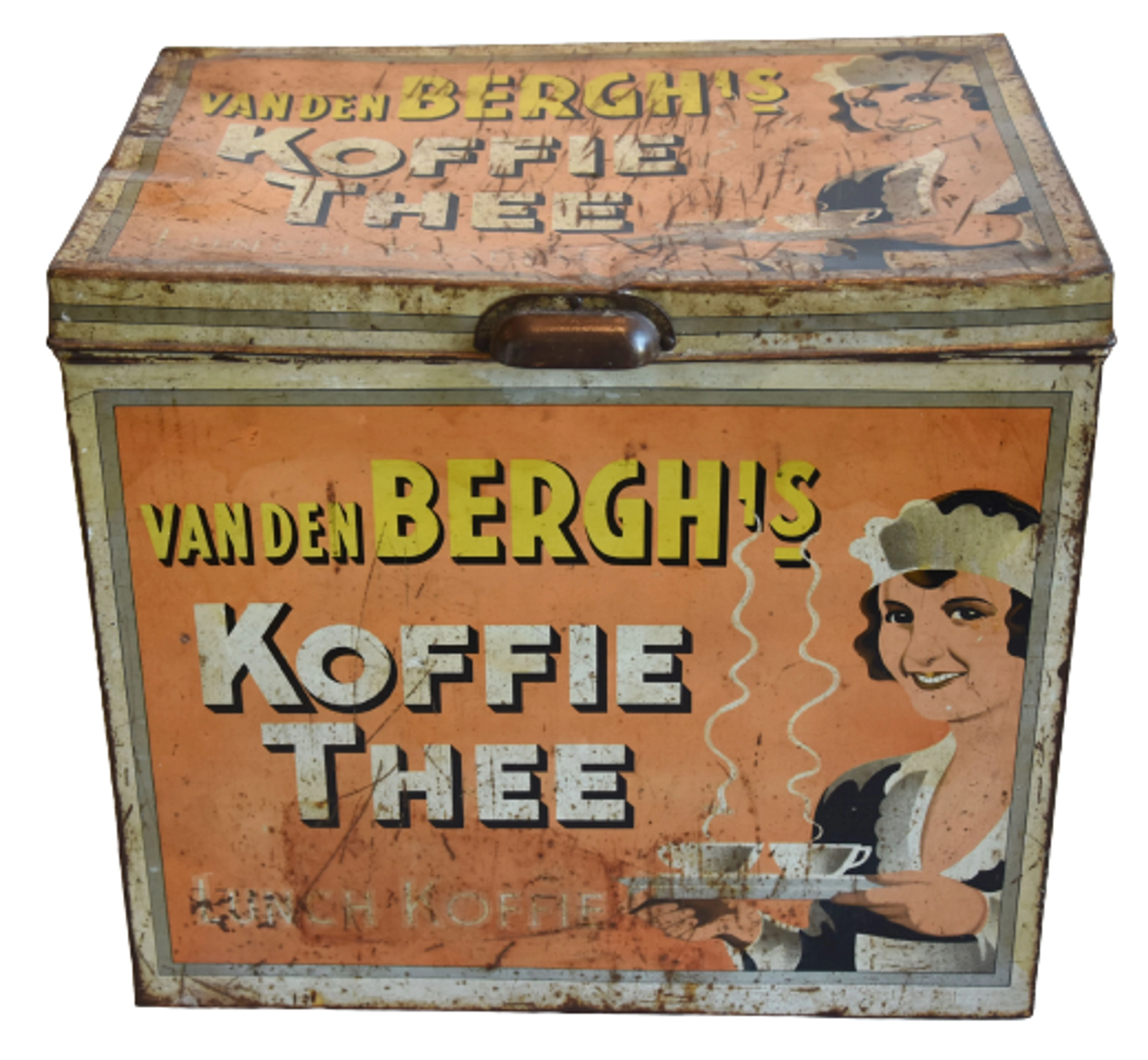 1930s Van Den Berghs Koffie (Coffee) Tin 1 1930s Van Den Berghs Koffie (Coffee) Tin