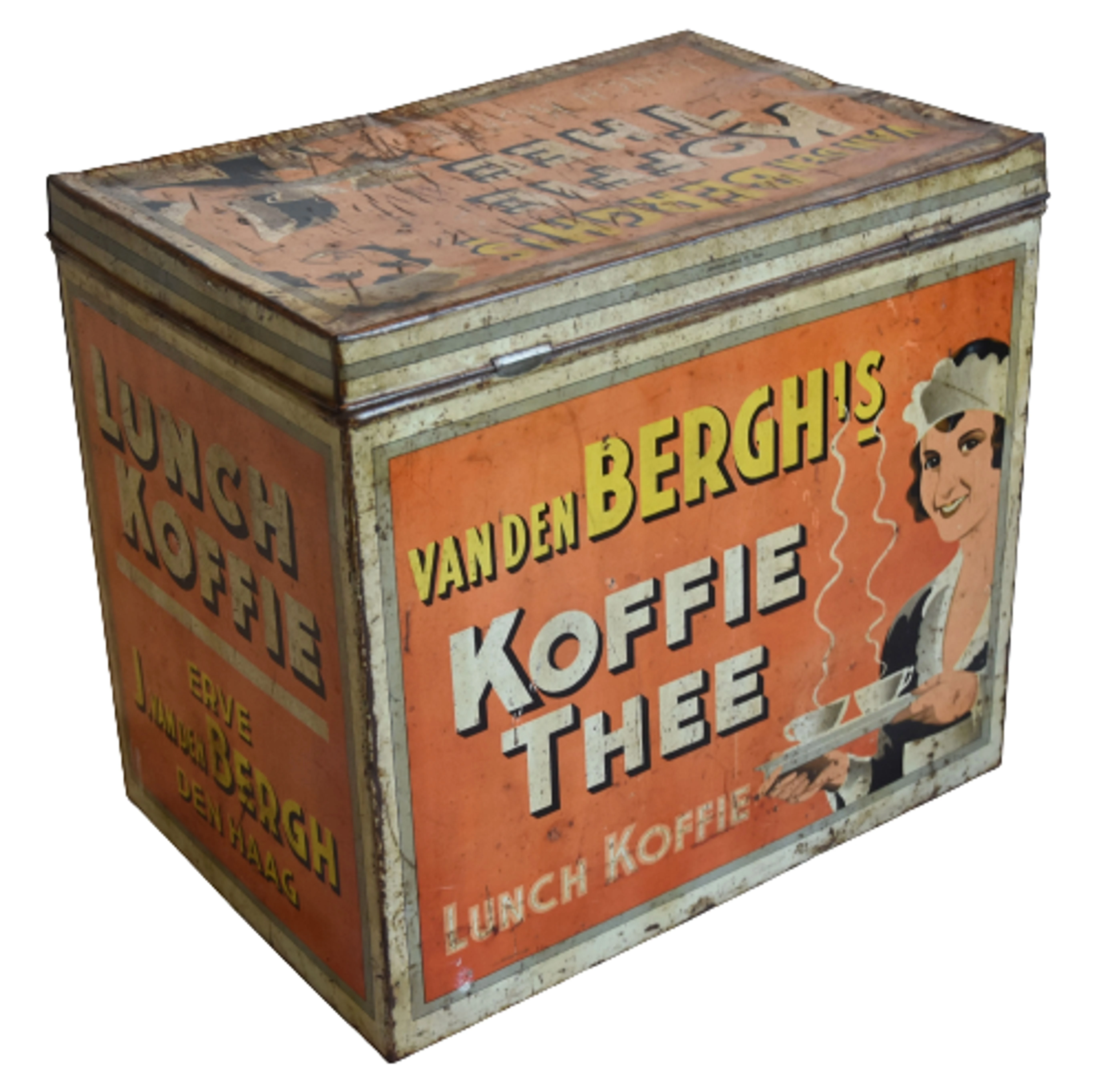1930s Van Den Berghs Koffie (Coffee) Tin 5 1930s Van Den Berghs Koffie (Coffee) Tin