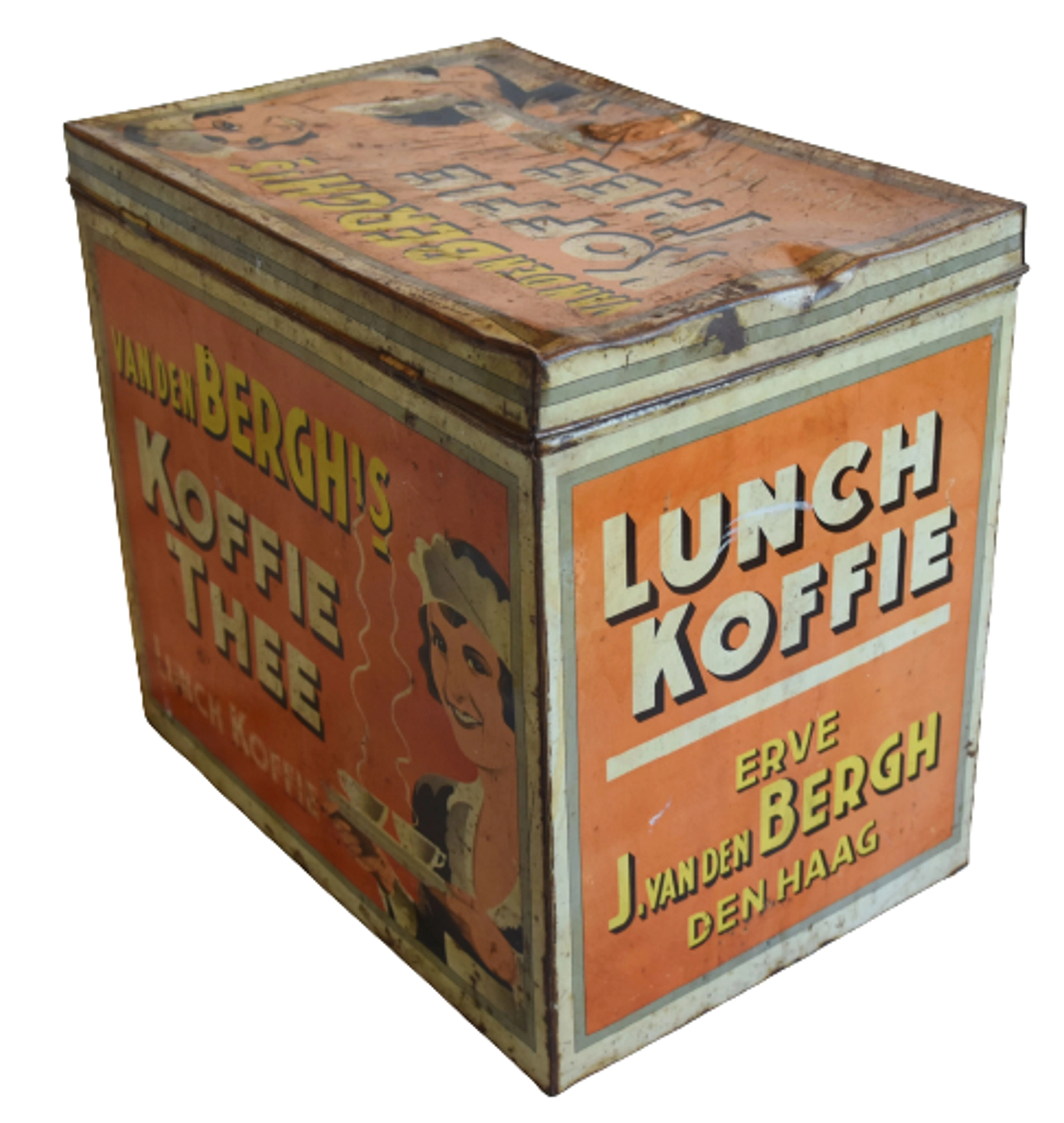 1930s Van Den Berghs Koffie (Coffee) Tin 6 1930s Van Den Berghs Koffie (Coffee) Tin