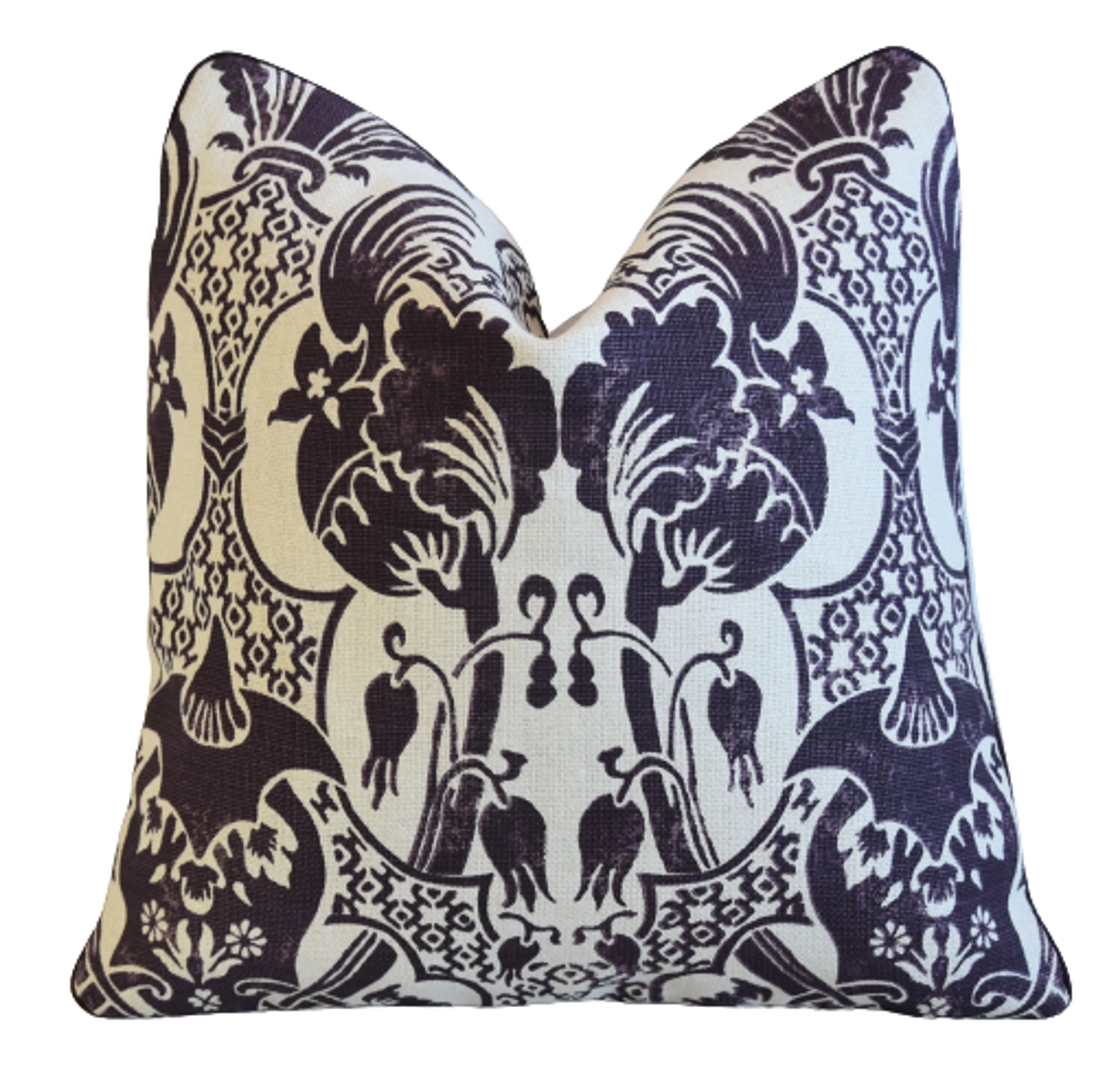Pintura Studios Silk Linen Floral Pillow 2 Pintura Studios Silk Linen Floral Pillow
