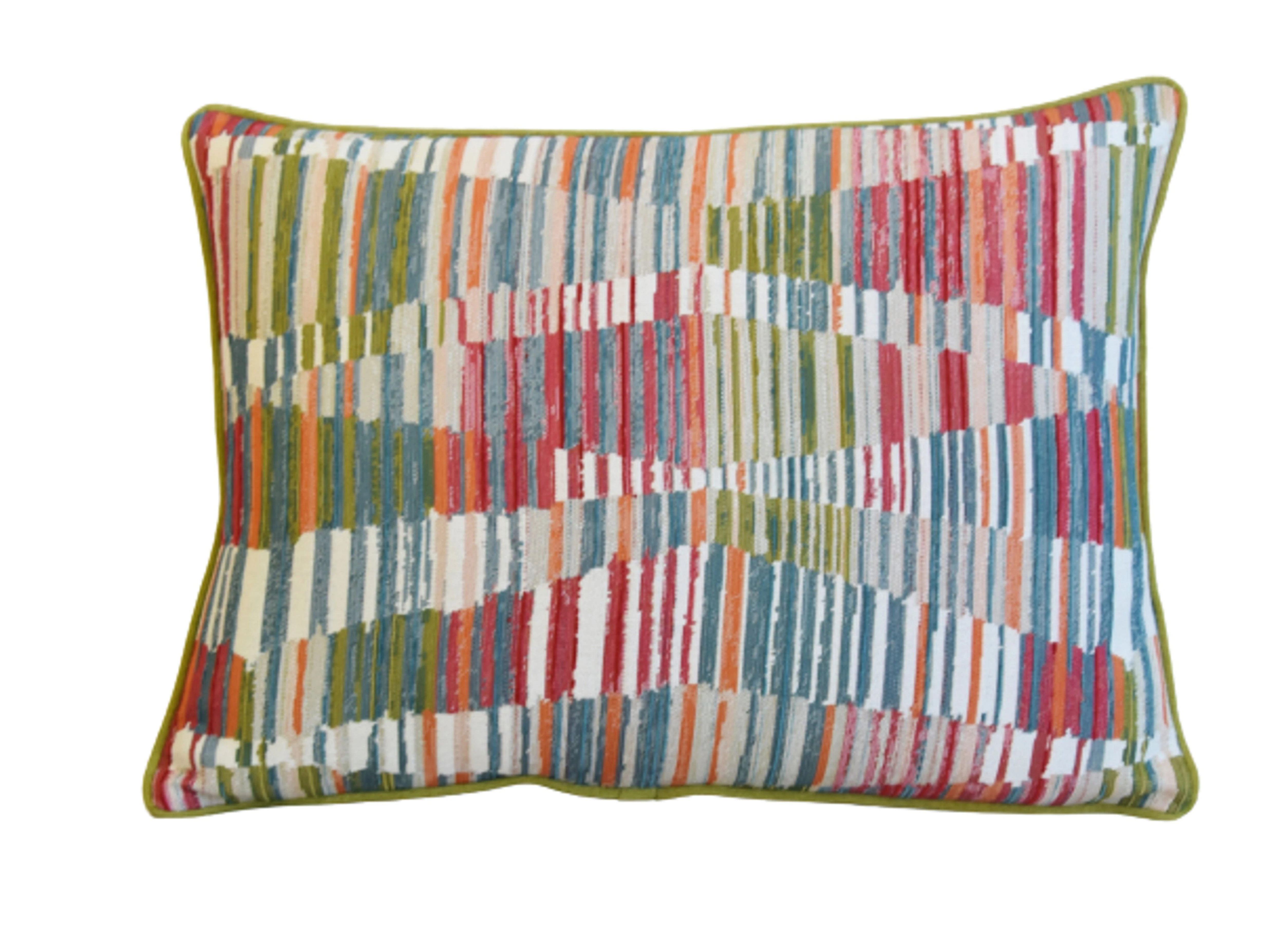 Contemporary Woven Wave Geometric Pillow 2 Contemporary Woven Wave Geometric Pillow