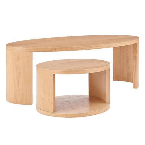 Alden Nesting Coffee Tables, Oak