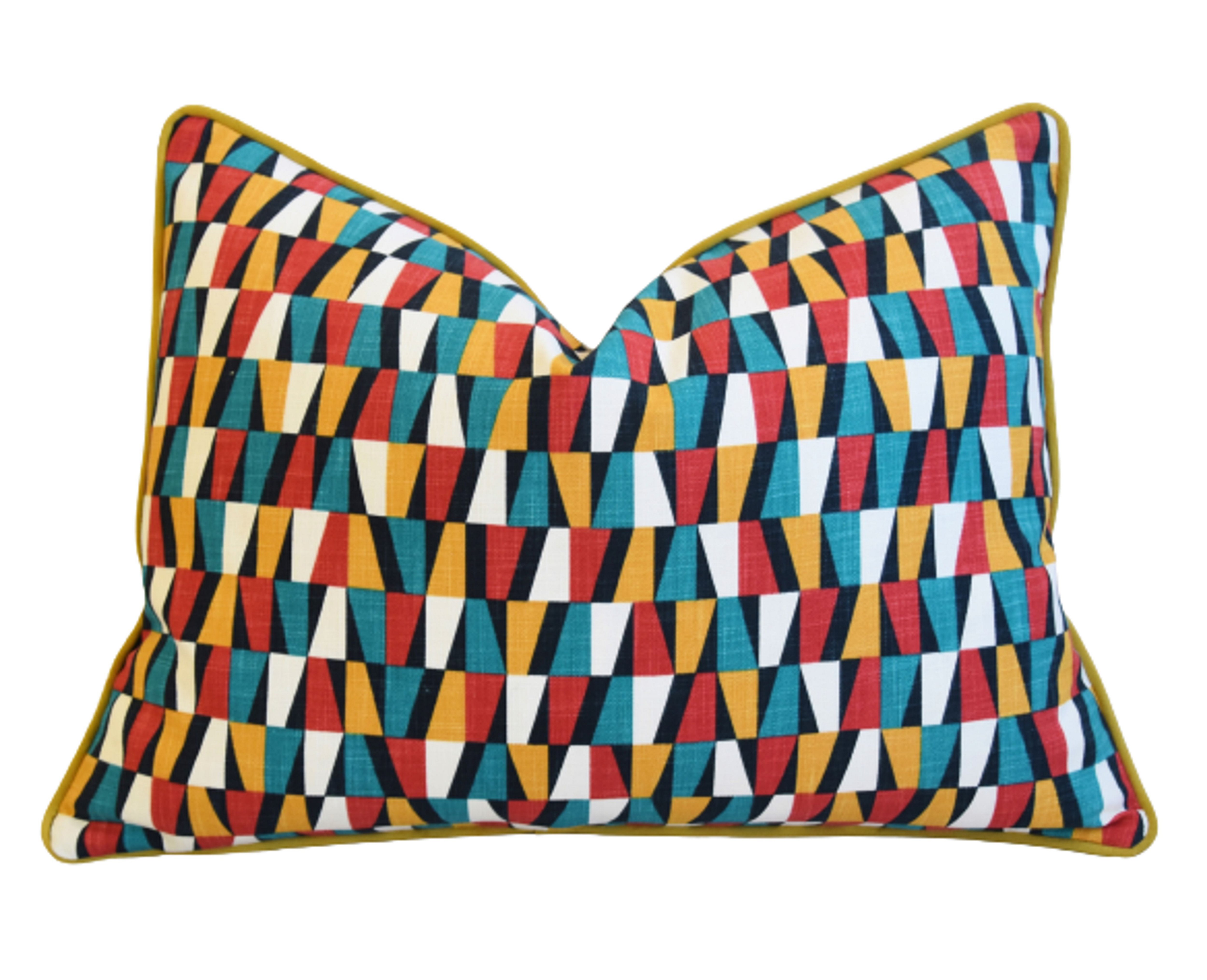 Geometric Multicolor Pillow 1 Geometric Multicolor Pillow