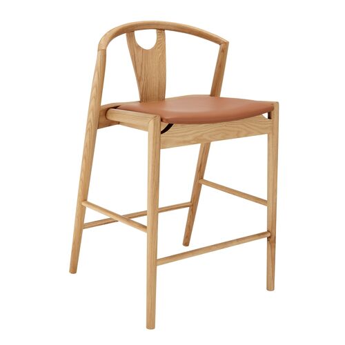 Ashbend Leather Counter Stool 1 Ashbend Leather Counter Stool