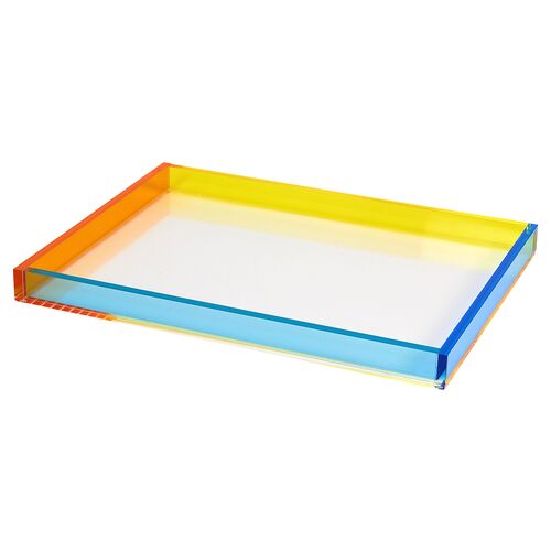 12x16 Lucite Tray, Multi