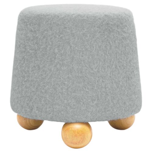Parven Faux Mohair Stool 3 Parven Faux Mohair Stool