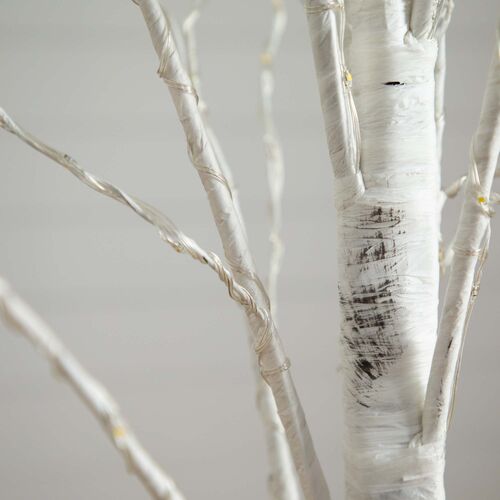 6ft Pre Lit Artificial White Birch Tree 3 6ft Pre Lit Artificial White Birch Tree