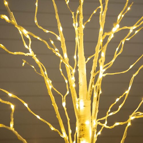 6ft Pre Lit Artificial White Birch Tree 4 6ft Pre Lit Artificial White Birch Tree