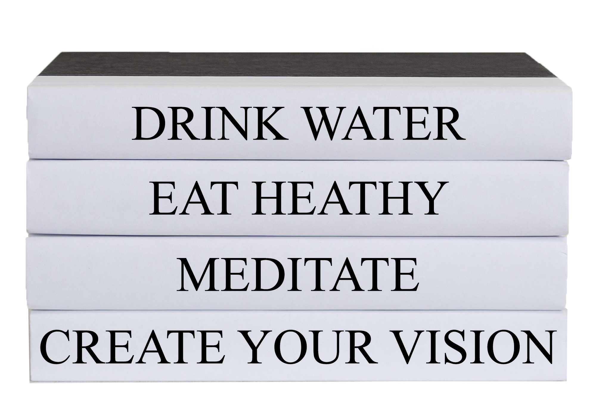 "Create Your Own Vision" Decorative Quote Book Stack 1 "Create Your Own Vision" Decorative Quote Book Stack