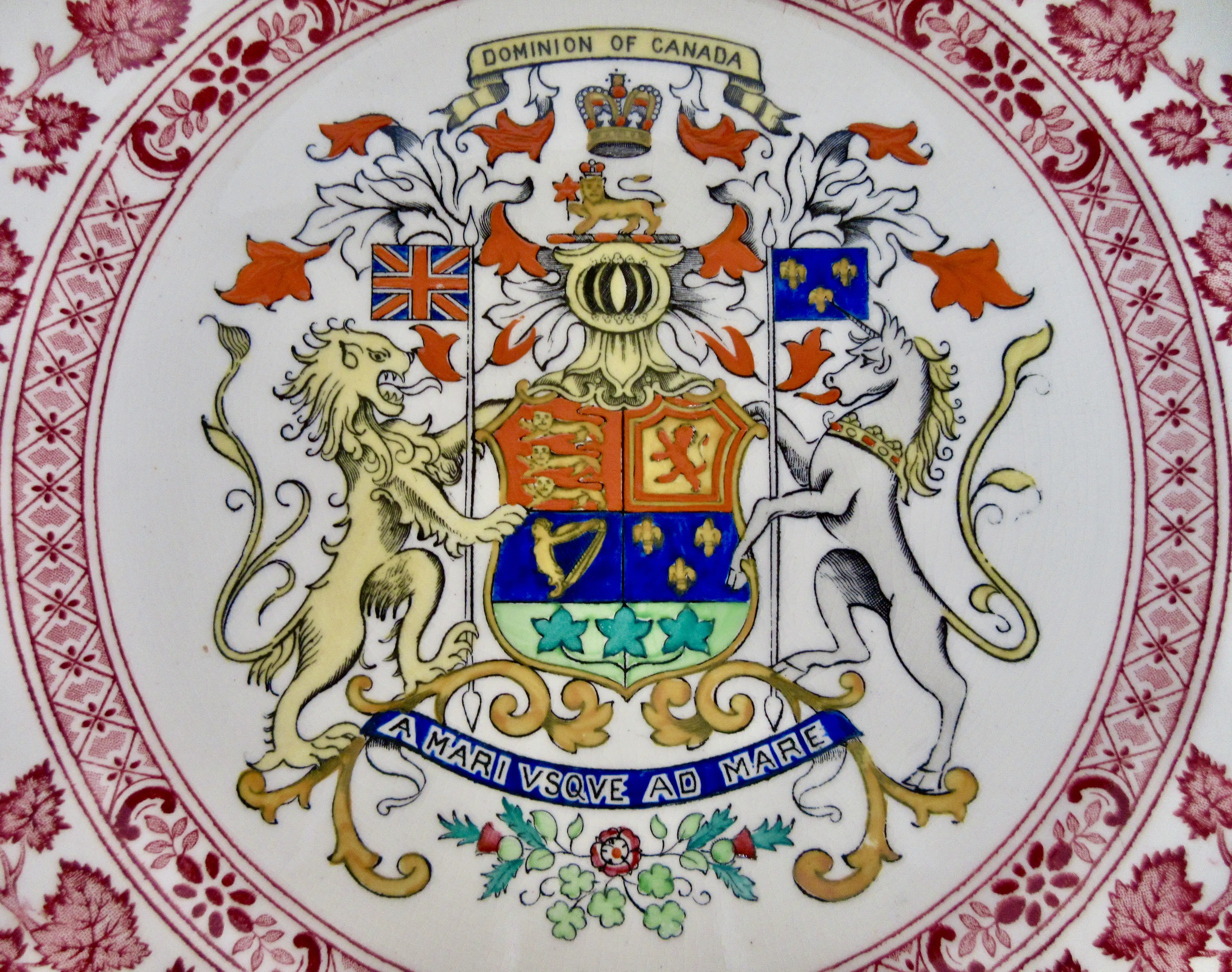 Mason's English Ironstone Canada Plate 2 Mason's English Ironstone Canada Plate