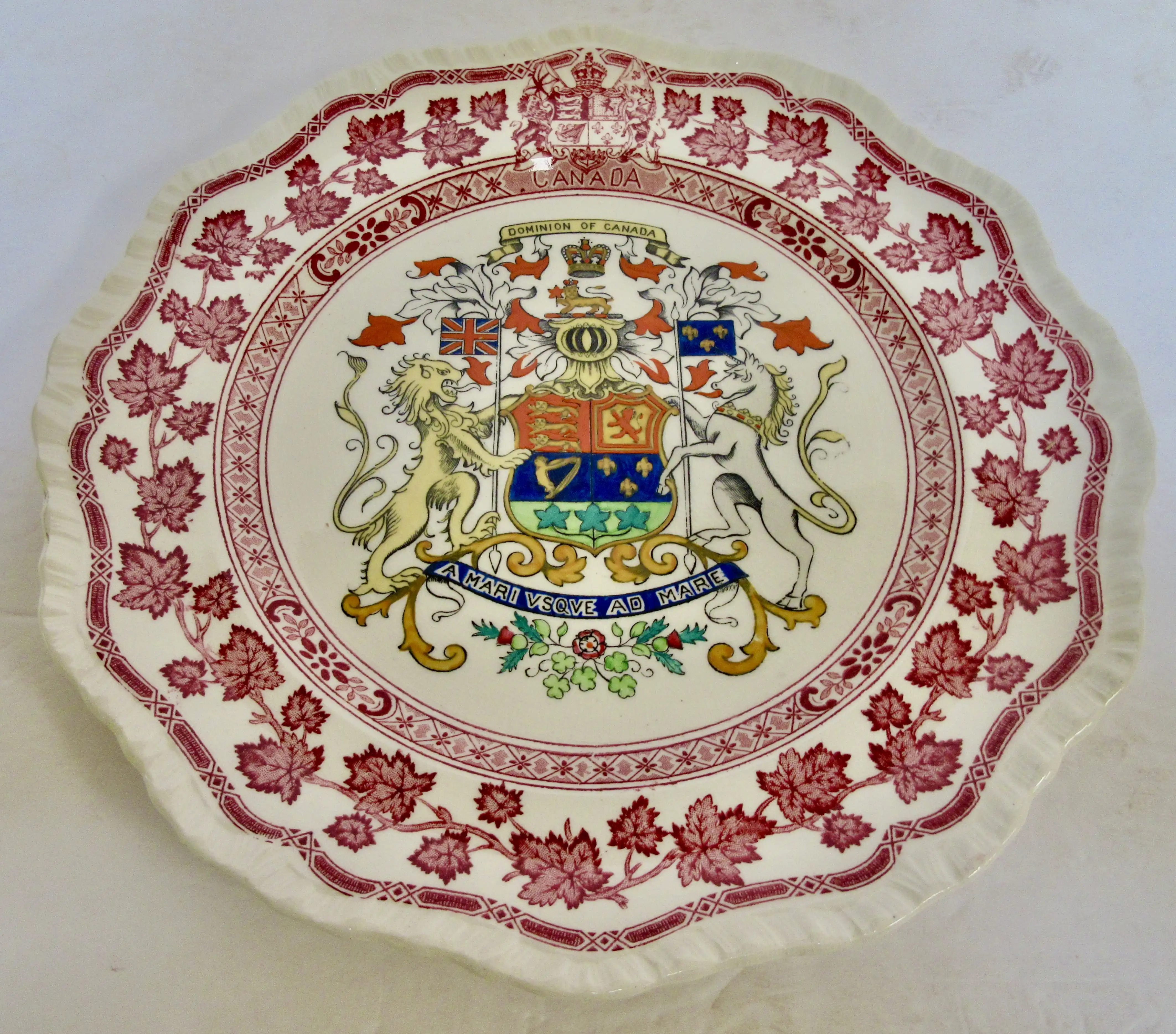 Mason's English Ironstone Canada Plate 4 Mason's English Ironstone Canada Plate
