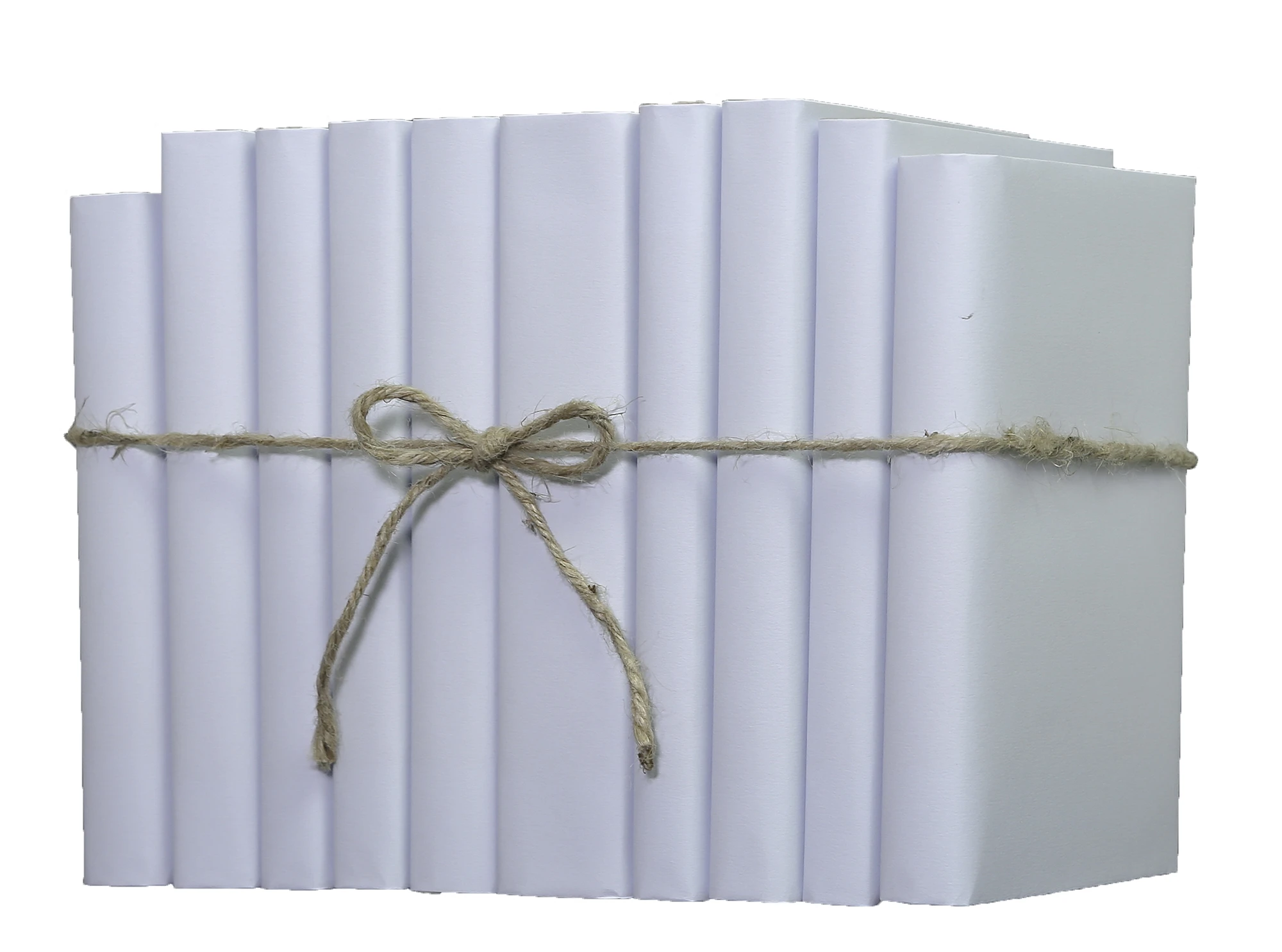 1-Foot Paper Wrapped Decorative Book Bundle, Pale Sky 2 1-Foot Paper Wrapped Decorative Book Bundle, Pale Sky