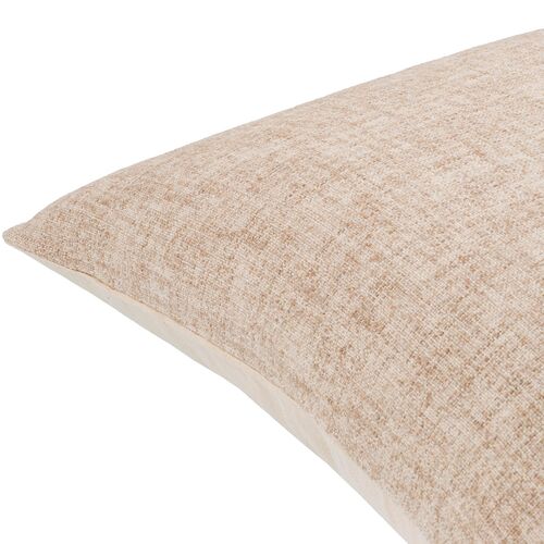 Mindy Cotton/Jute Accent Pillow, Beige 4 Mindy Cotton/Jute Accent Pillow, Beige