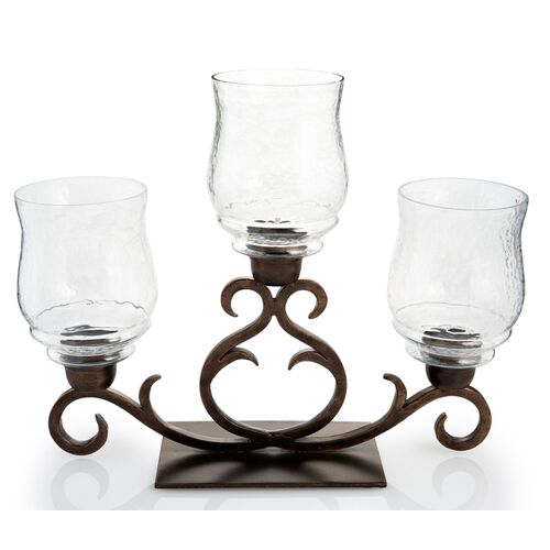 19" Flare Scroll Hurricane, Bronze