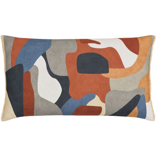Davy Abstract Lumbar Pillow, Multi Desert 1 Davy Abstract Lumbar Pillow, Multi Desert