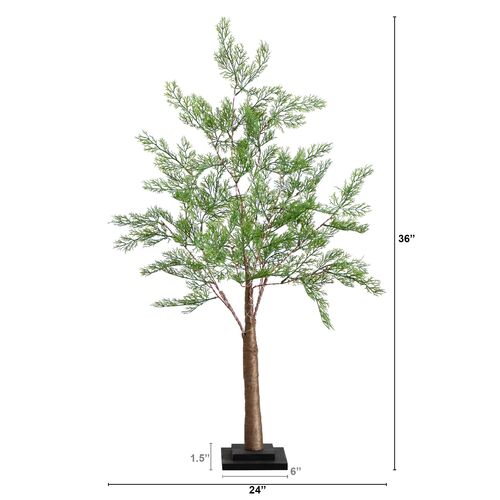 3ft. Lighted Artificial Cypress Tree 2 3ft. Lighted Artificial Cypress Tree