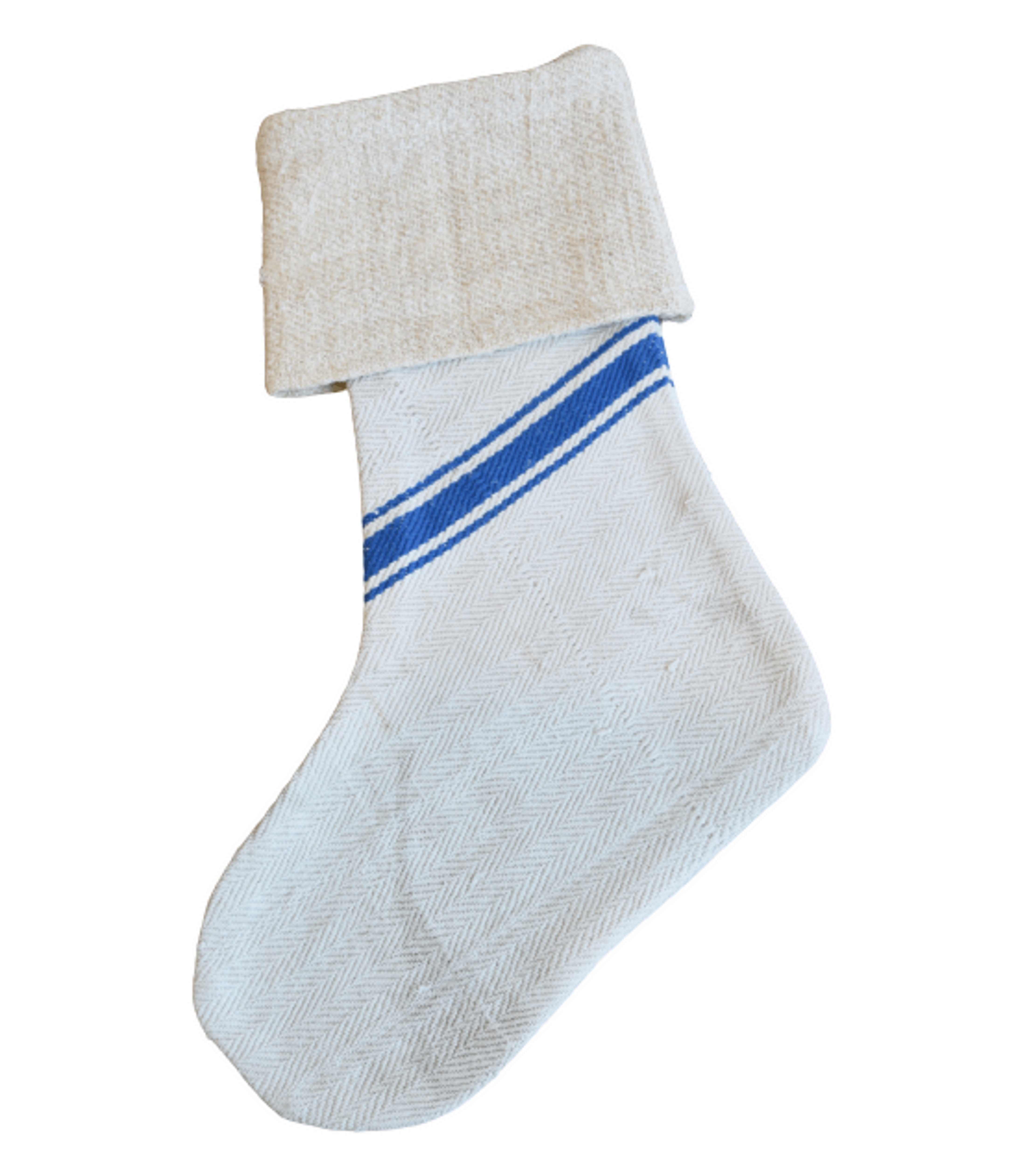 French Grain Sack Christmas Stocking