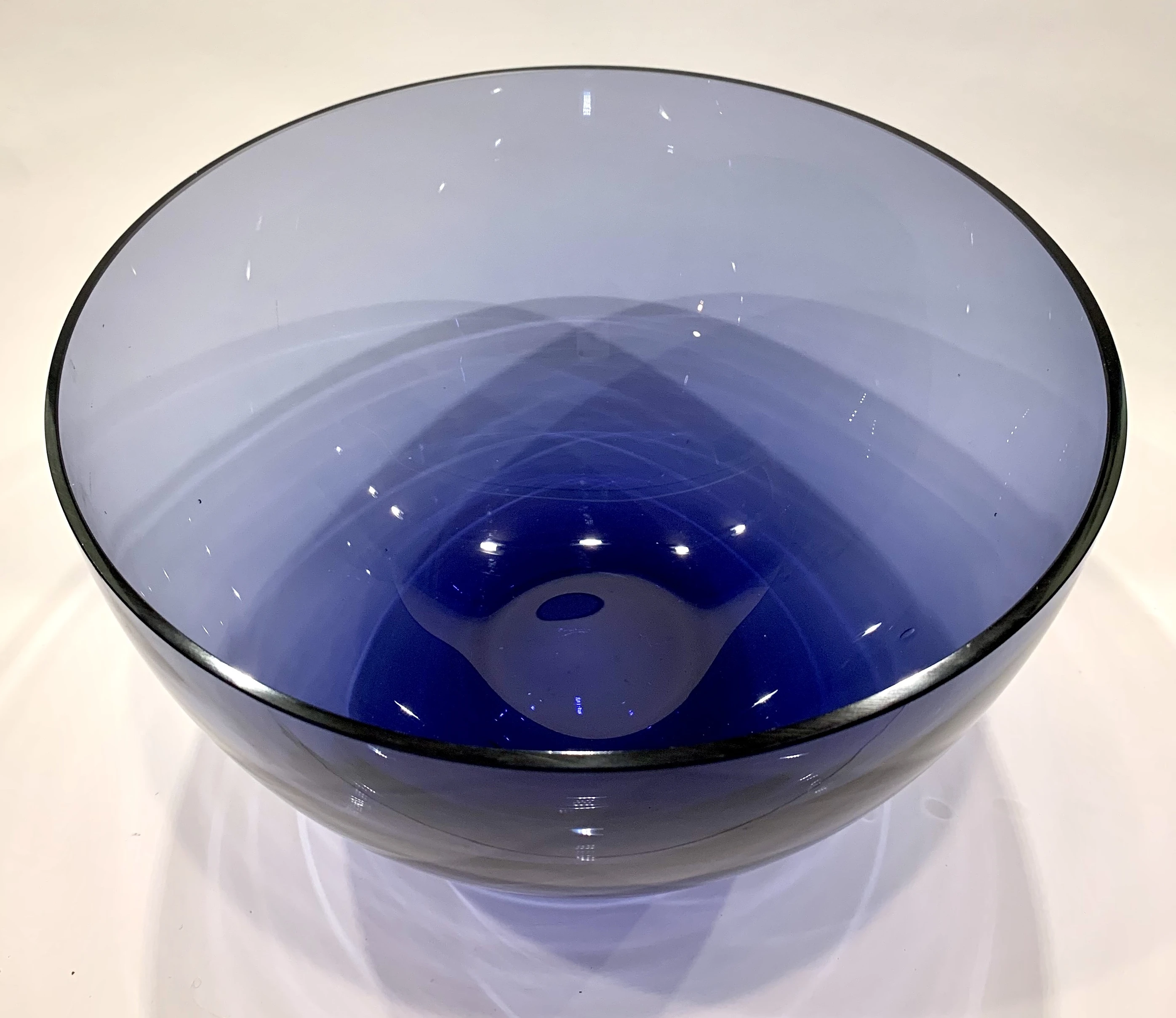 C. 1980s Blue Crystal Bowl 6 C. 1980s Blue Crystal Bowl