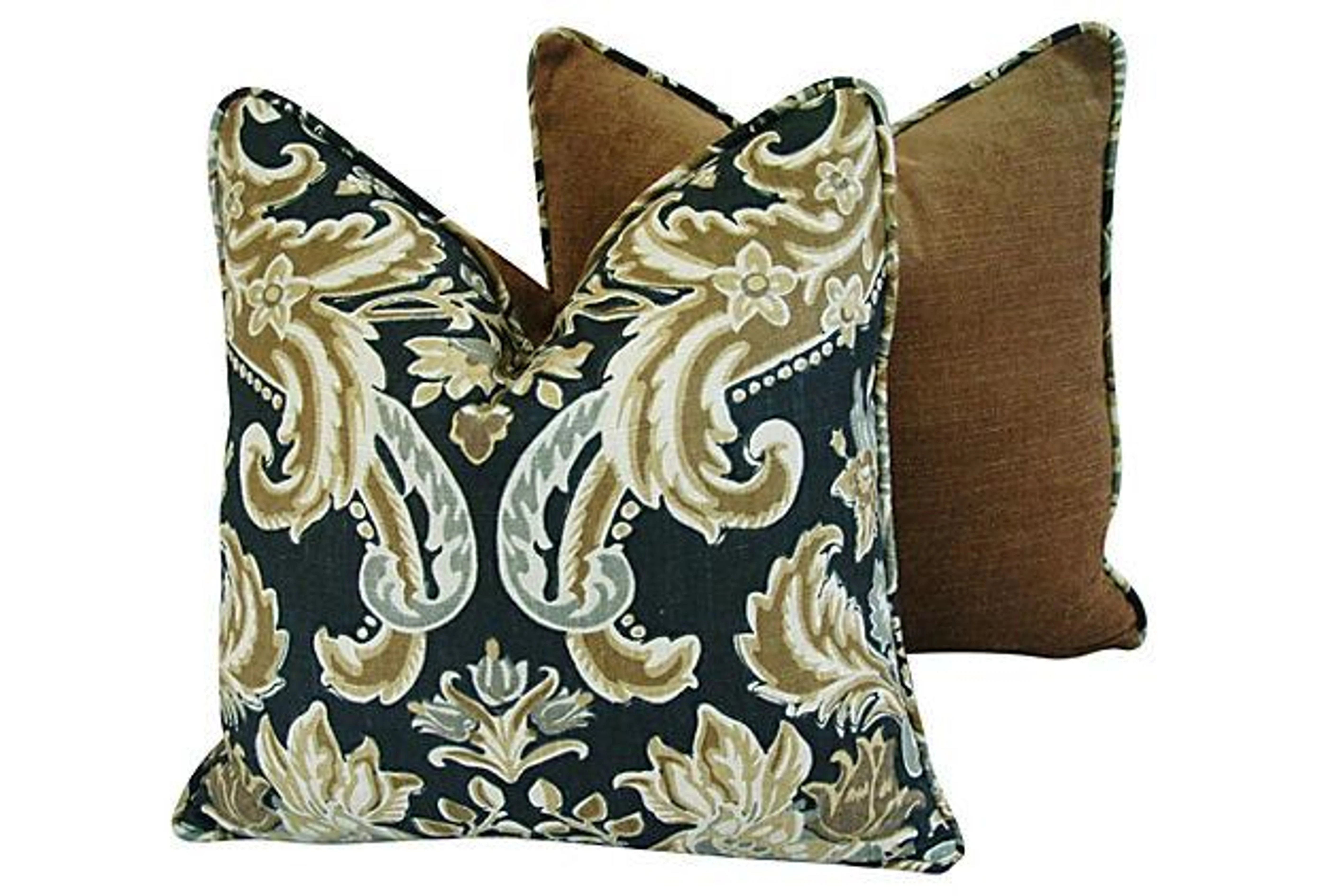 Kravet Lutron Old World Linen Pillows Pr 3 Kravet Lutron Old World Linen Pillows Pr