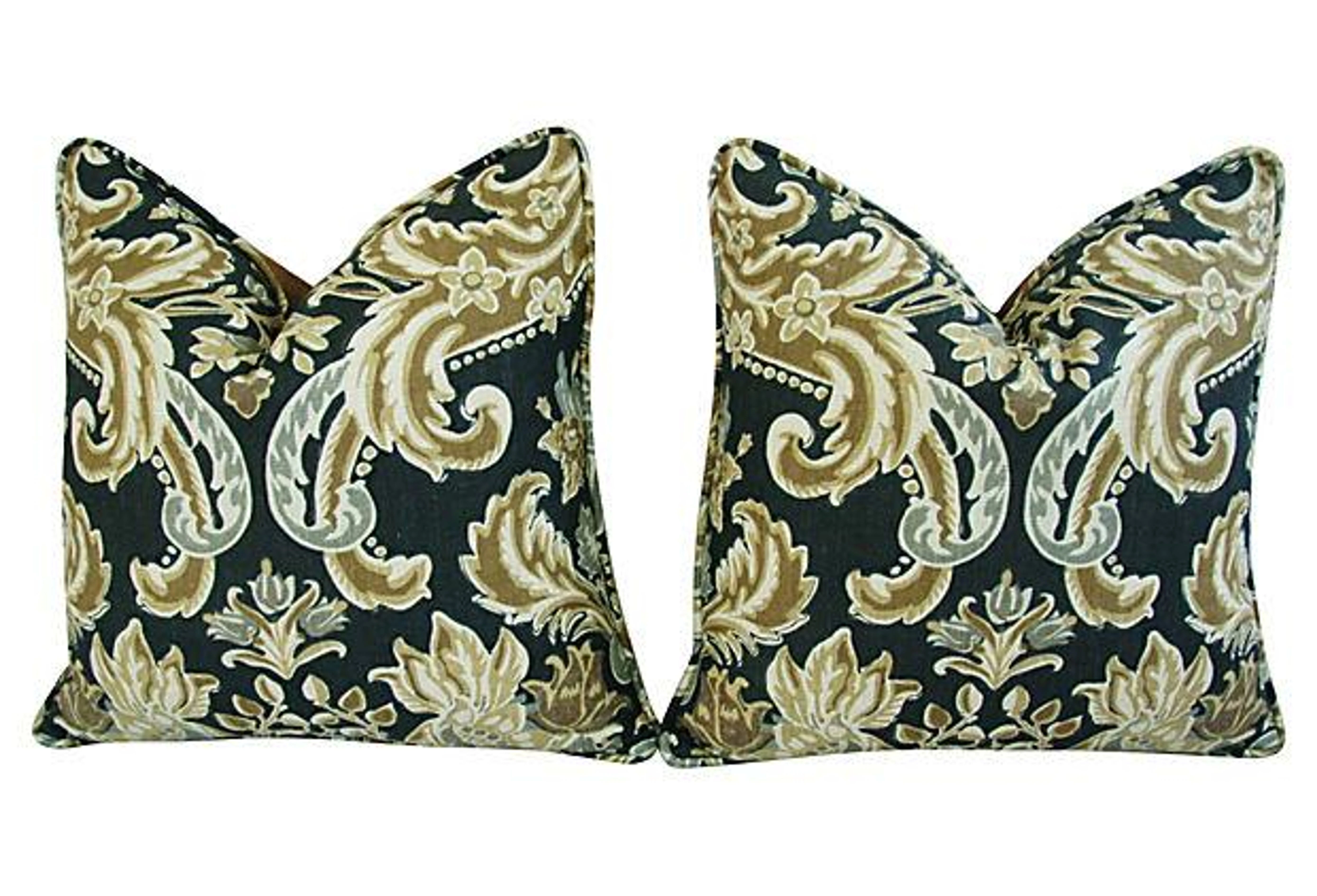 Kravet Lutron Old World Linen Pillows Pr 5 Kravet Lutron Old World Linen Pillows Pr