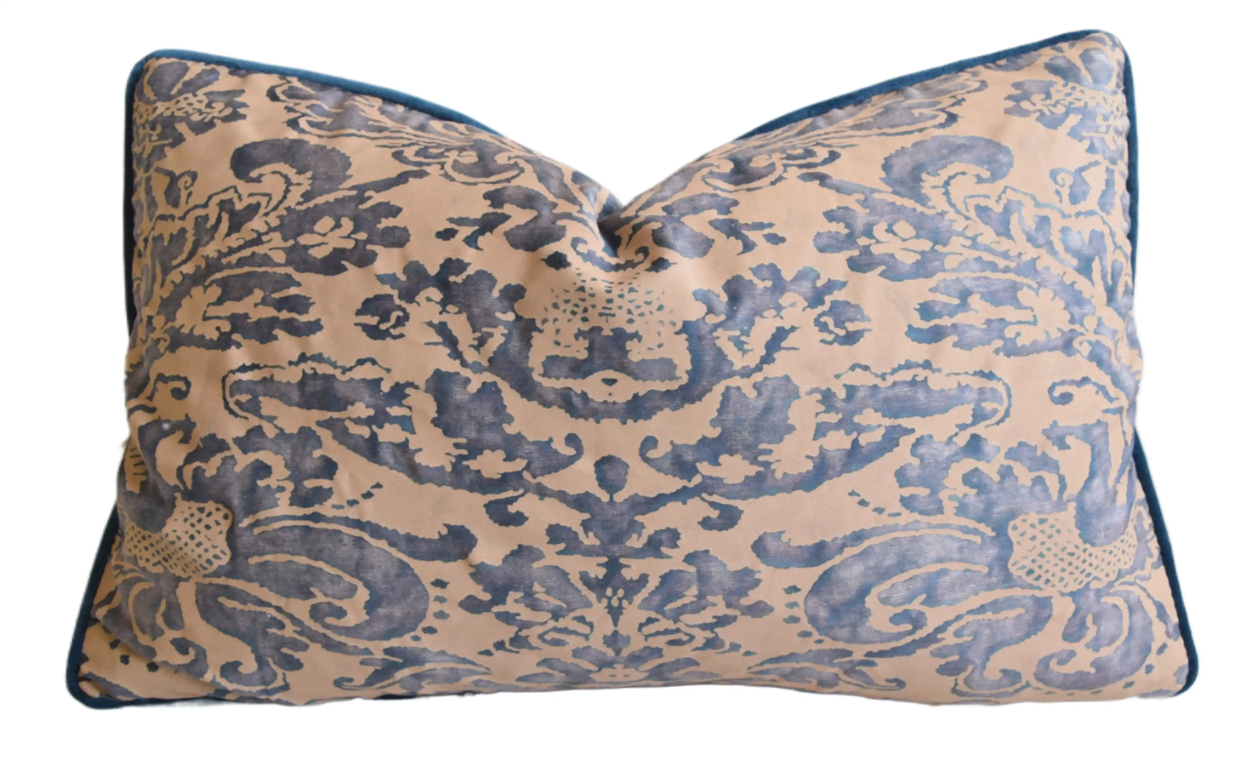 Italian Mariano Fortuny Pillows, Pair 4 Italian Mariano Fortuny Pillows, Pair
