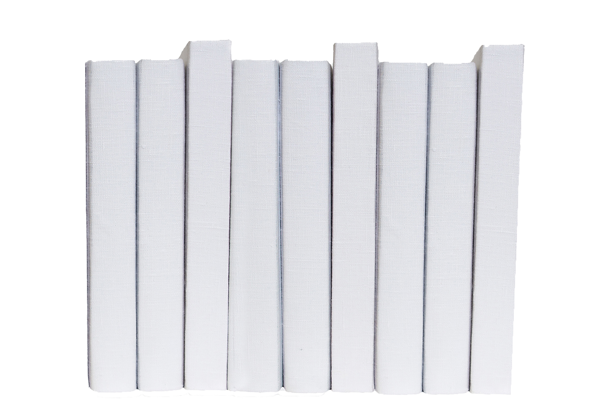 Decorative Oversized Linen Wrapped Book Bundle, Snowfall 1 Decorative Oversized Linen Wrapped Book Bundle, Snowfall